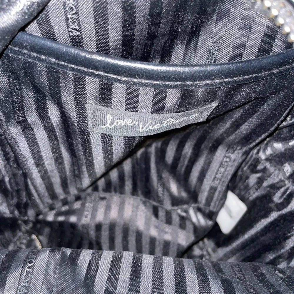 Victoria’s Secret Embellished Silver Small City Backpack Travel Grunge festival - Picture 7 of 9